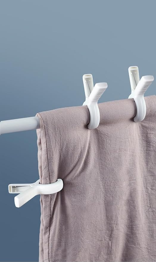 Beach Towel Clips Plastic Clothespins-Heavy Duty Clothes Pins for Beach Chair Pool Chair on Cruise Heavy Laundry Clothespins Windproof Clamps Beach Blankets Clothes Pegs Pack of 6 | Laundry Clamps Blankets Clothes Pegs 6 pcs Beach Chair Cruise