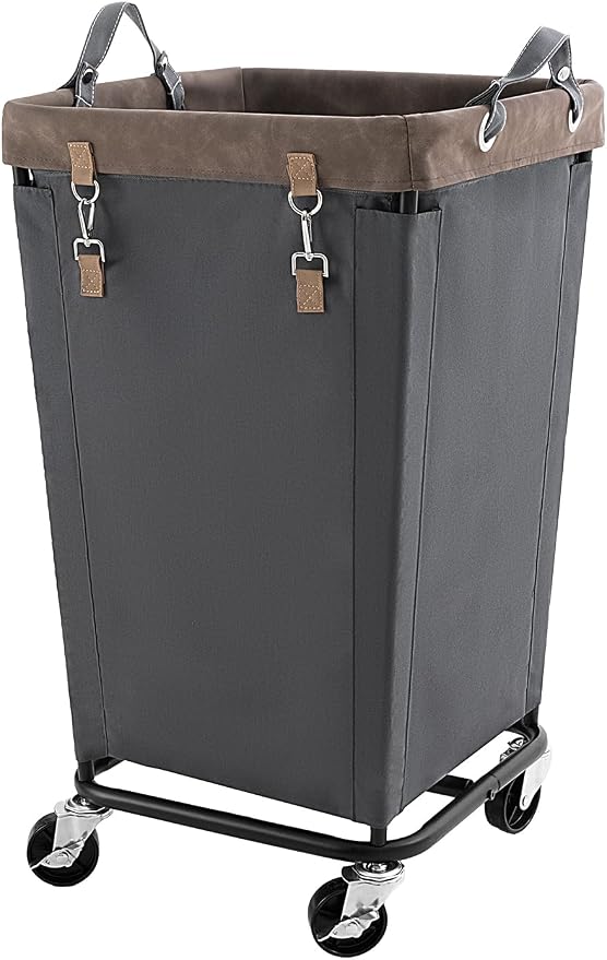 StorageWorks 160L Laundry Basket with Wheels, Rolling Hampers for Clothing