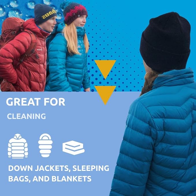 Nikwax Down Wash, 300ml, Detergent for down jackets and sleeping bags, outdoor apparel, clean, care, protect