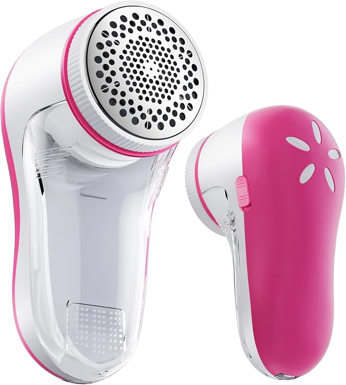POPCHOSE Fabric Shaver, Lint Shaver with 6-Leaf Blade, Rechargeable | Lint Remover with Type-C Fast Charing Port, Sweater Defuzzer, Clothes Shaver for Couch, Furniture, Blanket, Remove Pilling