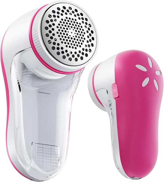POPCHOSE Fabric Shaver, Lint Shaver with 6-Leaf Blade, Rechargeable | Lint Remover with Type-C Fast Charing Port, Sweater Defuzzer, Clothes Shaver for Couch, Furniture, Blanket, Remove Pilling