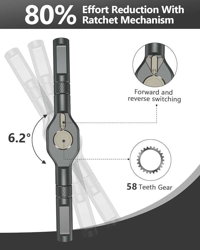 ORIA 42 in 1 Screwdriver Set, Magnetic Ratchet Screwdriver Kit with Ratchet Handle, 40 Precision Bits, DIY Repair Tool Kit for Electronics, Bike, Furniture, Computer, Phone
