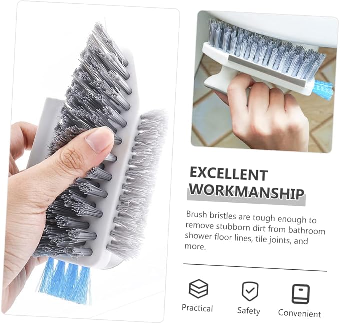 FOMIYES Bathroom Cleaner Brush Floor Gaps Cleaning Tool Window Track Brush Sturdy and Multi-Purpose