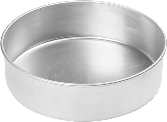 Winco Heavy-Duty Round Aluminum Layer Cake Pan, 12" x 3"