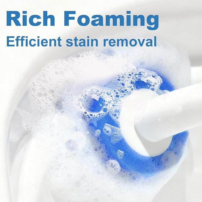 CQT 40 PCS Toilet Bowl Wand Head Easy to Clean Toilet Brush Head Compatible with CQT Wand Refill