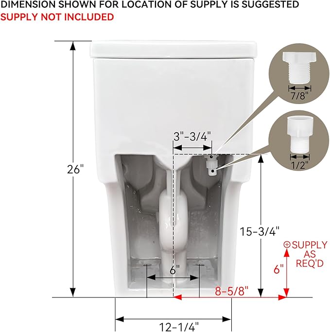 HOROW T0338WM Elongated One Piece Toilet Matte White, ADA Toilet 17.3" with Comfort Chair Height Seat, 0.8/1.28 GPF Powerful Dual Flush Toilet for Bathroom, 12" Rough-in Skirted Toilet Bowl