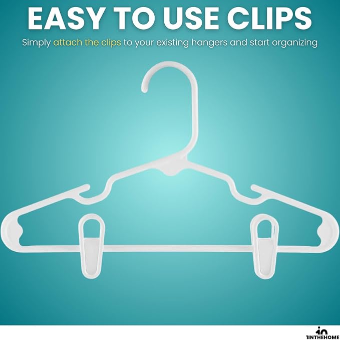 Multi-Purpose Hanger Clips (24 Count) White