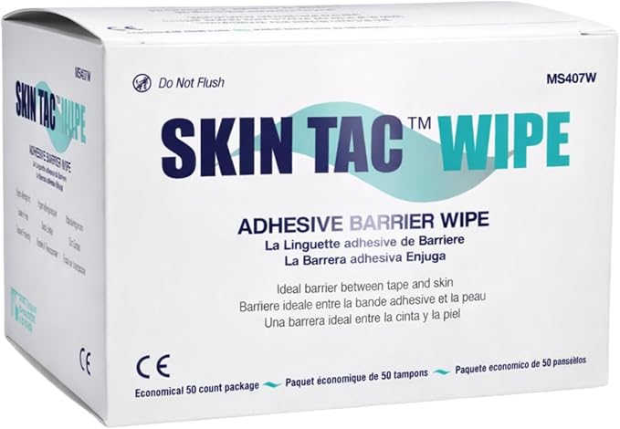 Torbot IM074407W314832 Group Inc Skin Tac"H" Adhesive Barrier Prep Wipe, Liquid Form, Latex-Free, Hypo-allergenic (Box of 50 Each), 1 Pack