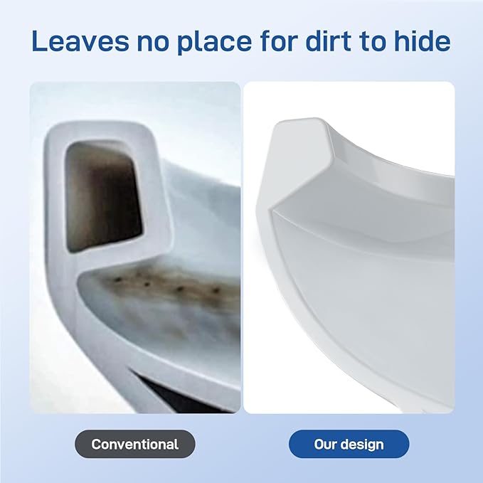 Two-Piece Toilets for Bathrooms, Comfort ADA Height 17.5", Elongated with Under-Locking Lid, Soft Close Seat, Powerful Flush 1.28 GPF
