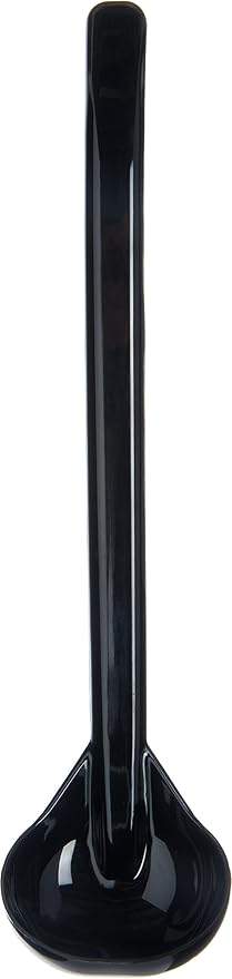 Carlisle FoodService Products 029503 Carly Plastic Dressing/Serving Ladle, 1 oz./9.5", Black (1 Unit)