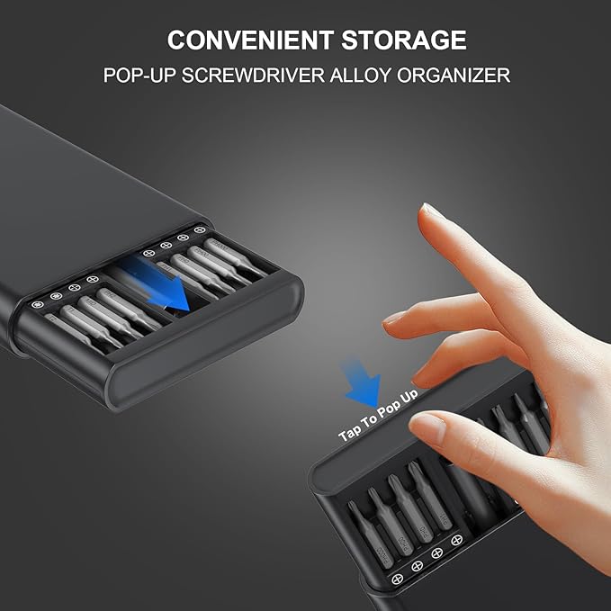 Tanson Precision Screwdriver Set 33-In-1 Small Screwdriver Set,Mini Screwdriver Kit Magnetic Professional Electronic Repair Tool for PC,Computer,Laptop,Iphone,Cell Phone,MacBook,Tablet,Watch,Glasses
