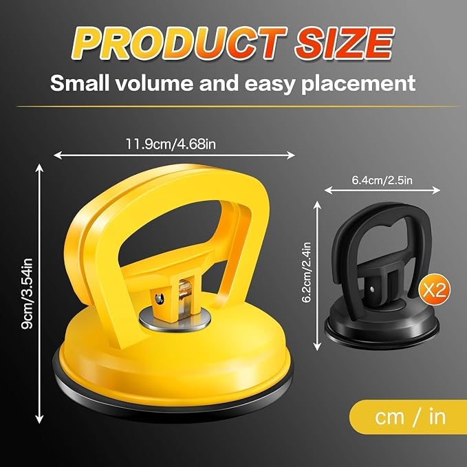 Car Dent Puller 3 Pack Dent Puller Powerful Car Dent Removal Kit Suction Cup Dent Puller for Car Dent Repair Dent Remover Tool for Car Body,Tiles Lifting,Objects Moving,Screen (Multicolor)