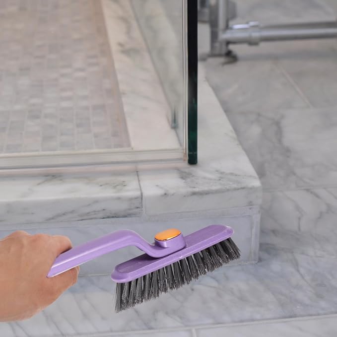 Wakauto Rotating Crevice Brush Groove Cleaning Brush for Window Track Cleaning Tools Gap Cleaning for Kitchen Sink Gas Stove Countertop Bathroom Crevices 10.23 X 2.95 X 1.18 in