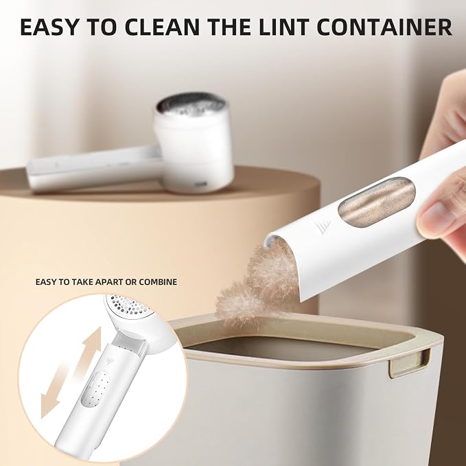 Fabric Shaver,Lint Remover Rechargeable,Lint Shaver, Hairball Trimmer,Digital LED Display to Remove Pilling for Clothes, Furniture, Sweater, Couch, Blanket (Black)