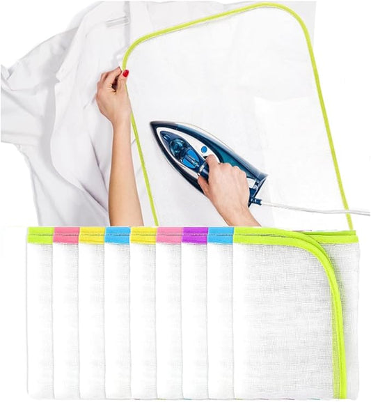 5 Packs Household Ironing Cloth, Protective Scorch Saving Mesh,Reusable Ironing Scorch Mesh Cloth, Heat Resistant Ironing Pressing Pad is Suitable for Home and Travel Use(35 * 50)