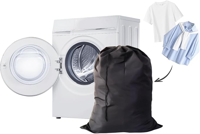Extra Large Laundry Bag 30"x40" – 12 Pack Drawstring Bags for Family, College, Dorm & Apartment – Heavy Duty Reusable Storage Set – YETHAN