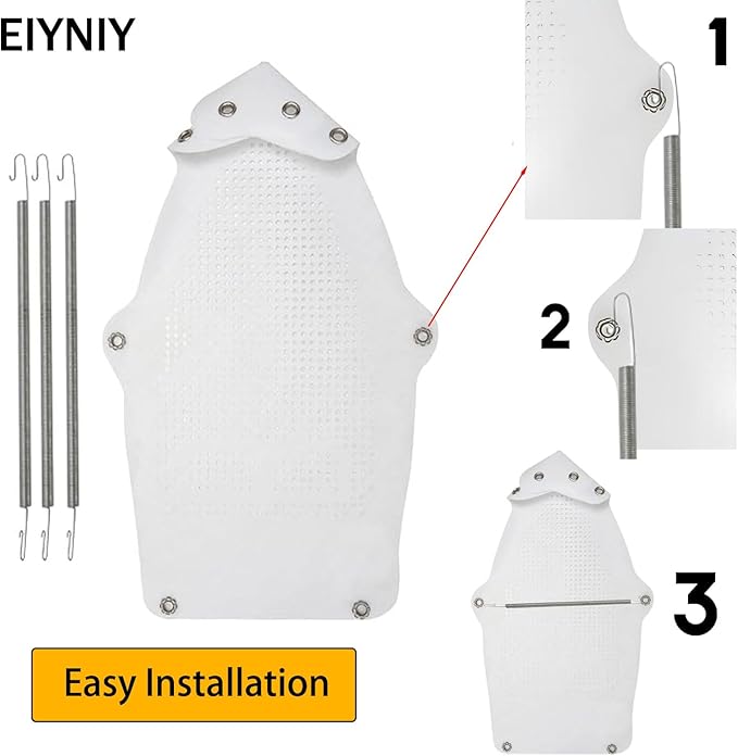 Iron Cover, Universal Heat-Resistant Silicone Soleplate Protector for Electric Irons - Prevents Burns, Scorch Marks & Sticking on Delicate Fabrics Like Silk (1 Set EY-006)