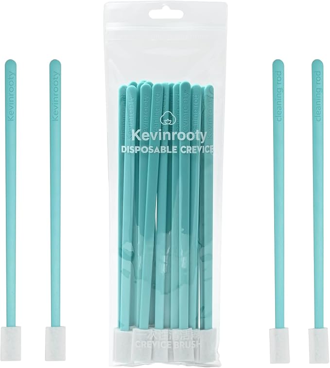 20PCS Crevice Cleaning Brush Tool Kit, Disposable Toilet Brush & Seat Cleaner (Blue)