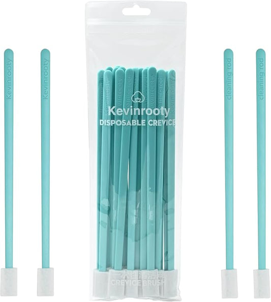 20PCS Crevice Cleaning Brush Tool Kit, Disposable Toilet Brush & Seat Cleaner (Blue)