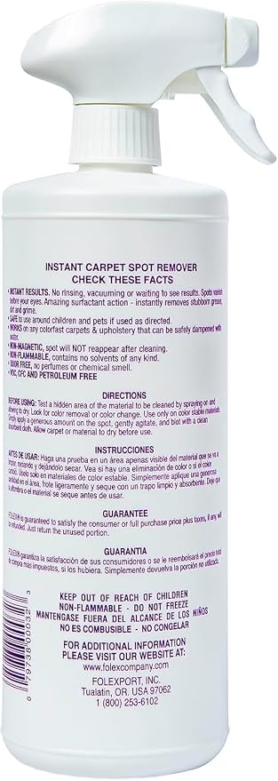 FOLEX Instant Pet Stain & Odor Eliminator, 32 oz