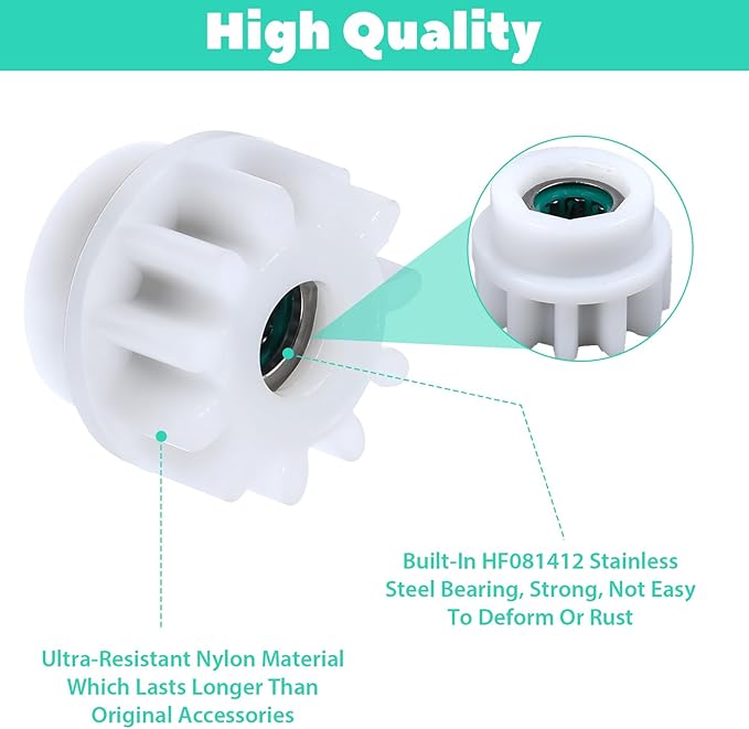 6 Pcs Spin Mop Replacement Parts, Pedal Bearing Replacement for Ocedar Mop Bucket One Way Clutch Gear Sprockets Repair Compatible with Most Rotation Mops Bucket on the Market