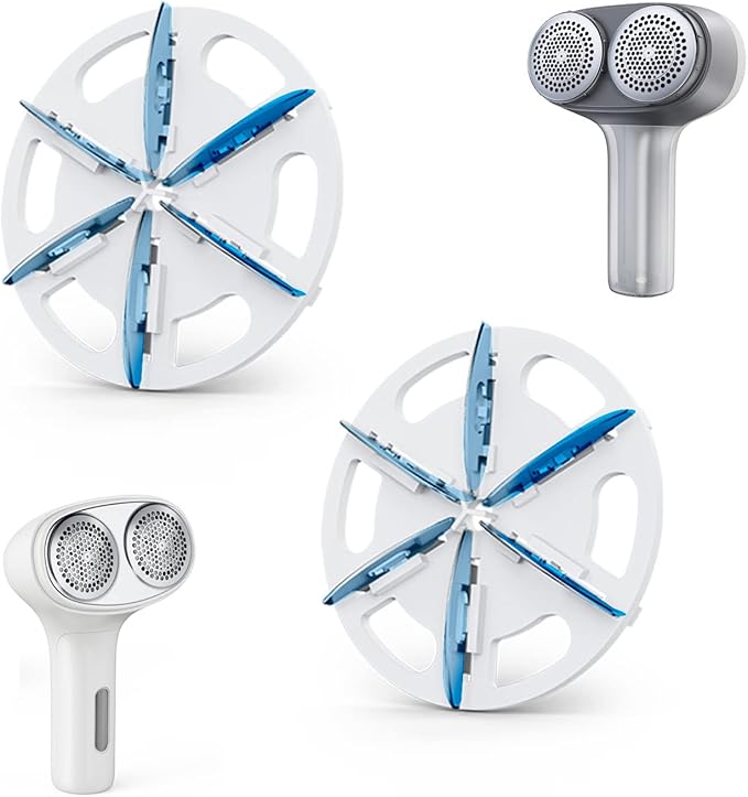 VASSON (6 Pack) Fabric Shaver Replacement Blades Compatible with VASSON Dual-Head Sweater Shavers