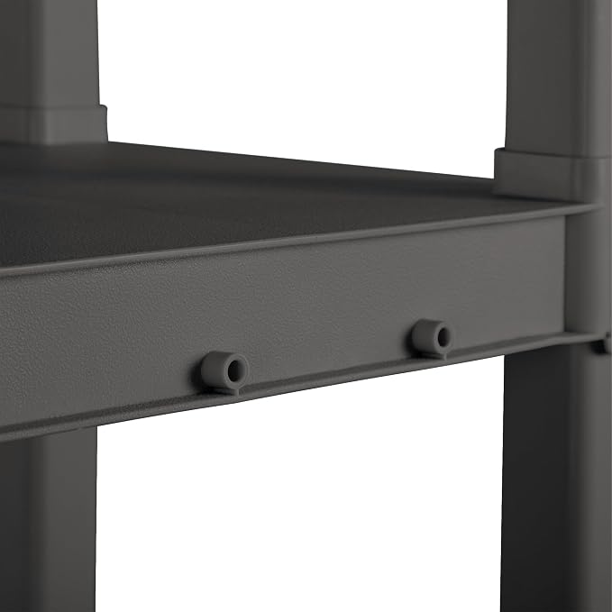 Sterilite Shelf Unit,50 lb Capac.,57 in H 01643V01-1 Each | Freestanding Organizer with 50 lb Capacity Per Shelf for Kitchen, Bathroom, Garage, Basement, Pantry & Laundry Room