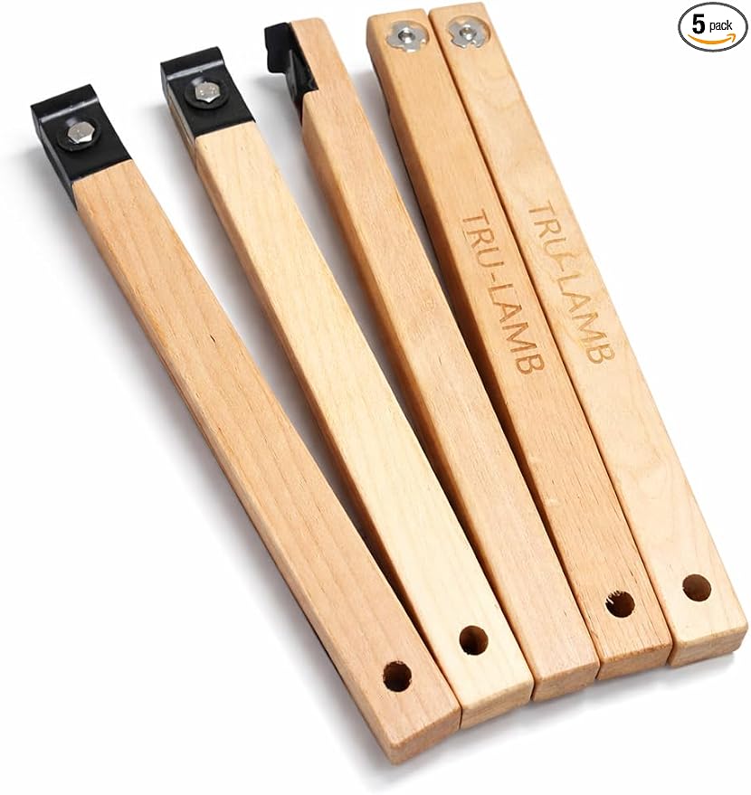 Tru-Lamb Floor Scrapers, 5 Pack, Paint, Stain & Varnish Removal Tools with Red Devil Blades, Professional Scrapers for Surface Prep and Finish Removal (5 Pack, 11" x 1")