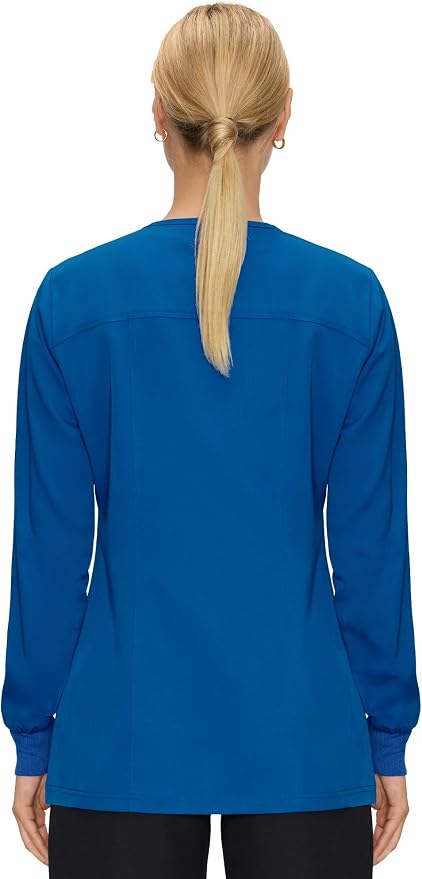 COZYFIT Scrub Jackets for Woman, Snap Front Nurse Jacket | 3 Pockets, Soft Fabric Layer, Easy Shift Layer, Easy Care, For Nurses, Clinics, Daily Medical Uniforms, Shift Wear