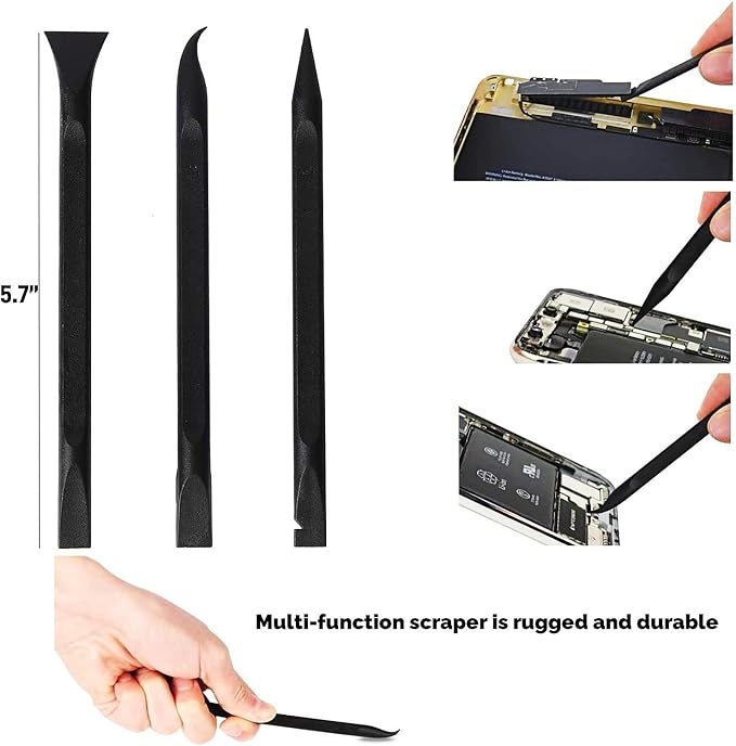 Plastic Scraper Multi-Purpose Scraper Non-Scratch Cleaning Tool Car Detailing kit,Easy to Clean Small and Narrow Spaces and Gaps, Perfect to Remove Labels, Dirt, Cleaning Car Interior Details