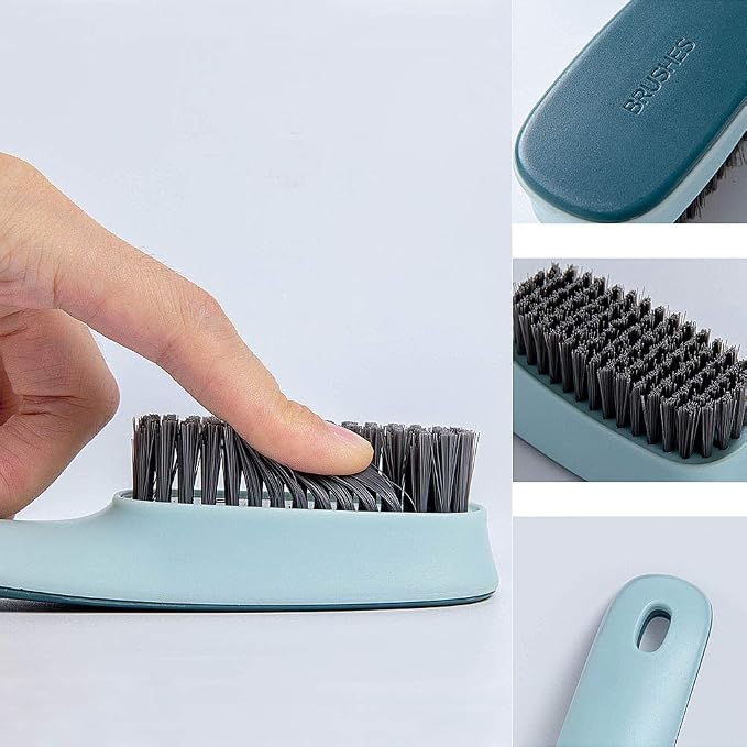 Laundry Brush Shoe Brush Shoe Cleaning Brush Scrub Brush for Stains,Household Cleaning Clothes Shoes Scrubbing,Household Cleaning Brushes Bathroom Ergonomics Grip Easy Hold Pack 2