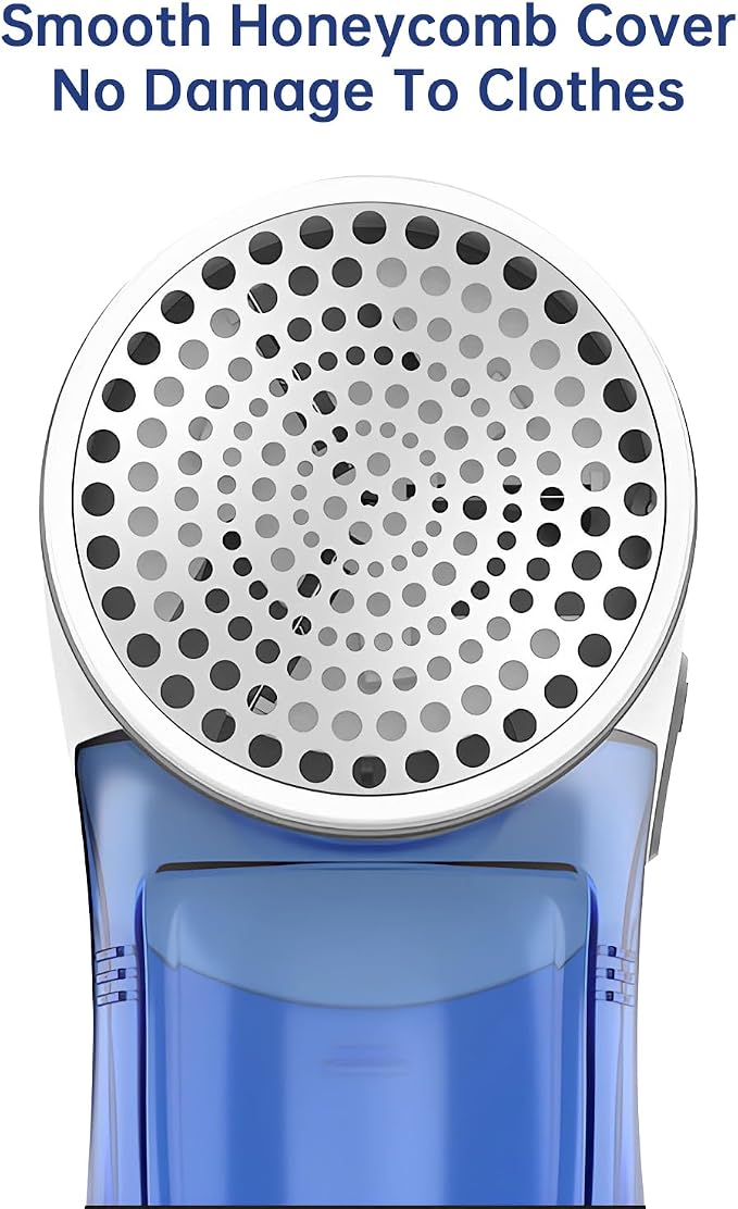 Fabric Shaver Rechargeable, Electric Lint Remover for Clothes & Furniture, Sweater Shaver & Pilling Remover, Depiller with 2 Extra Blades Included, Lint Shaver for Clothing - USB Charge
