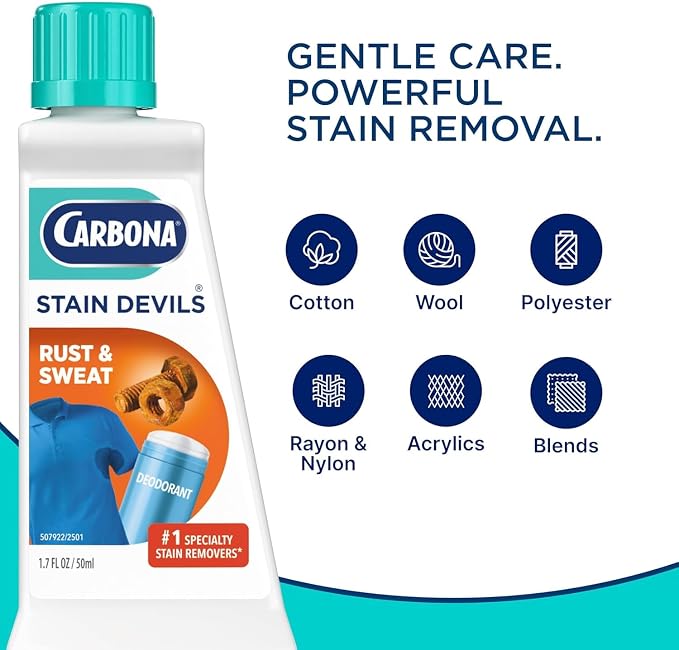 Carbona Stain Devils Laundry Stain Remover Variety Pack (8 Count) – Removes Blood, Oil, Ink, Rust, Grass, Coffee, Food & Tough Stains (Variety Pack)