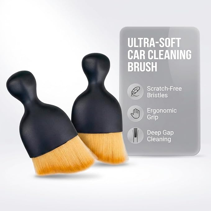3 Pcs Exquisite Microfiber Duster Brushes, Car Detailing Brushes, Feather Duster, Efficient Dust Removal, Cleaning Tool Perfect for Computers, Keyboards, Car Interior, Photo Frames, Digital Devices