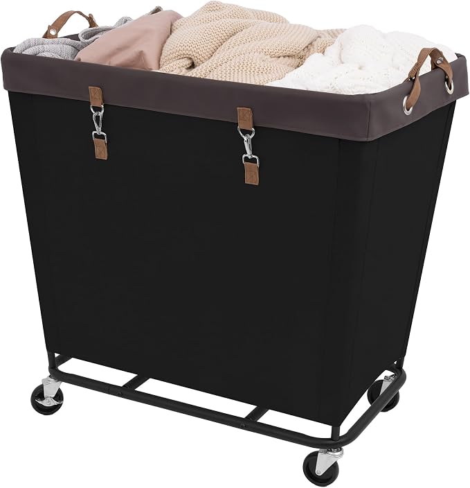 StorageWorks 320L Laundry Basket with Wheels, Rolling Hampers for Clothing