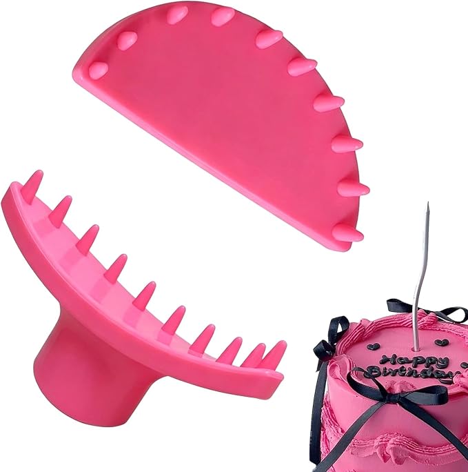 2 PCS Cake Arch Guide Tool, ABS Cake Decorating Tools, Cake Ruffle Marker for 6"-10" Cakes, for Baking Enthusiasts & Beginners