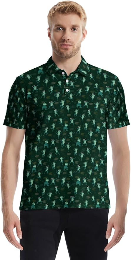 Polo Shirts for Men Moisture Wicking Mens Polo Shirts Patriotic Shirts for Men