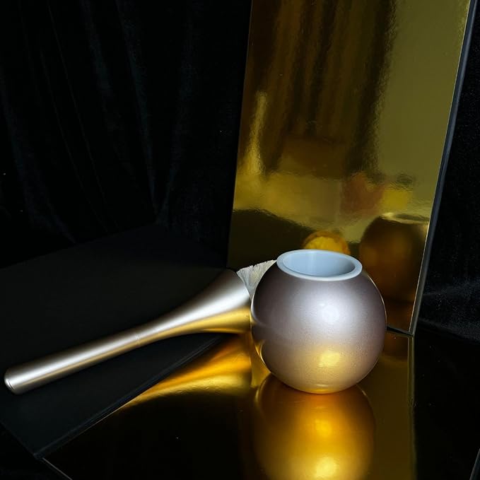 Elegant Toilet Brush Set – Stylish Hammered Design, Durable Handle, Anti-Splash Base, Modern Bathroom Accessories, Easy to Clean & Maintain (Rose-Golden Upgrade)
