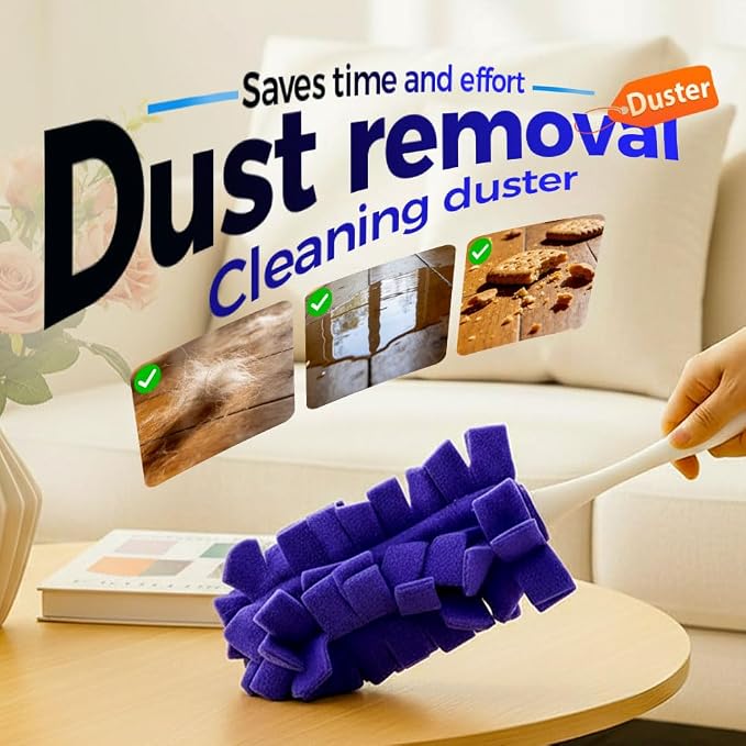 Reusable Dusters for Cleaning, 360° Washable Duster Pads, Heavy Duty Reusable Duster Refills, Electrostatic Fleece Dusting Pads for Home & Office (10PC-Mix)