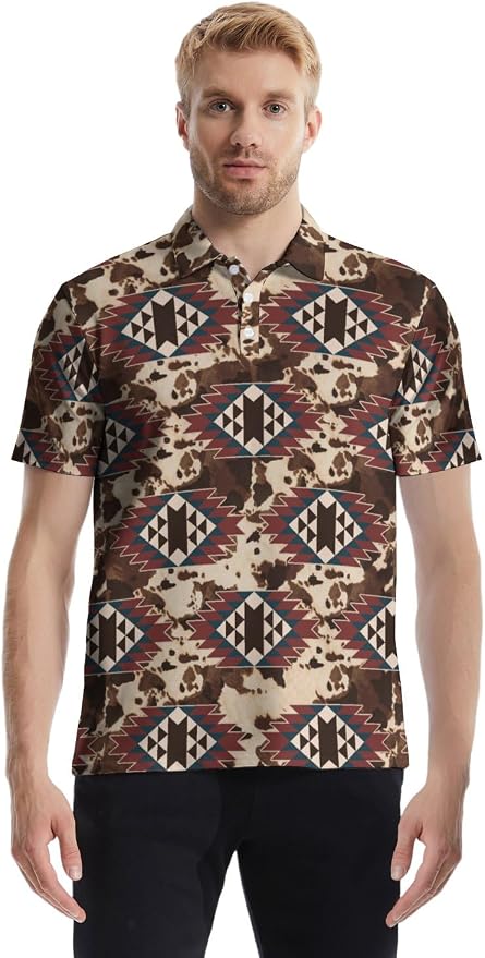 Polo Shirts for Men Moisture Wicking Mens Polo Shirts Patriotic Shirts for Men