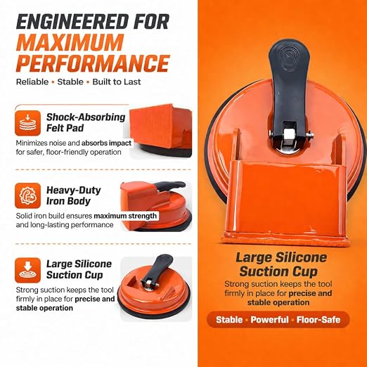 Floor Gap Fixer Tool Kit 110 lbs Suction Cup Plank Repair Tool Set | 110 lbs Floor Gap Fixer Tool Kit Suction Cup Floor Repair Set