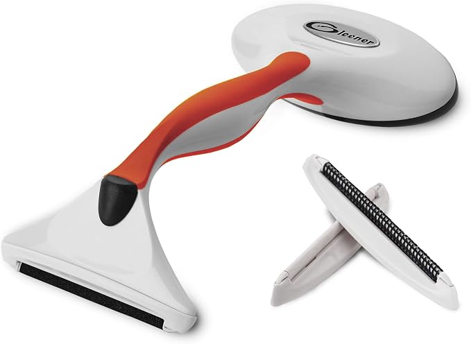 Battery-Free Fabric Shaver & Lint Brush | Ultimate Fuzz Remover Sweater Comb | Lint Remover and Depiller for Clothing & Furniture (Burnt Orange)
