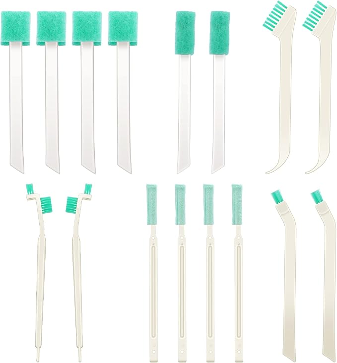 16 Pcs Small Household Cleaning Brushes, Deep Detail Crevice Cleaner Brush Crevice Cleaning Tool 8 in 1 Cleaner Brush for Small Holes Corner Space Keyboard Bottle Tile