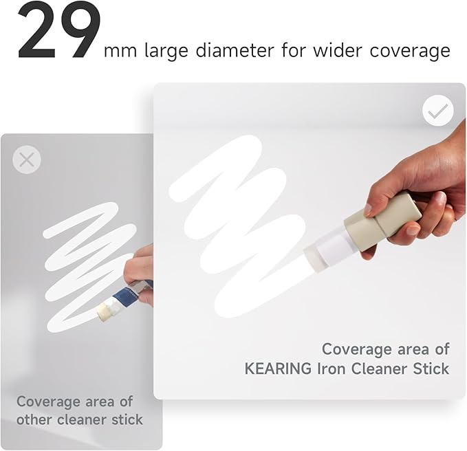 KEARING Iron Cleaner Paste | Instantly Cleans Hot Iron Soleplates - Removes Melted Fabric, Starch & Glue, Restores Steam Performance for All Irons