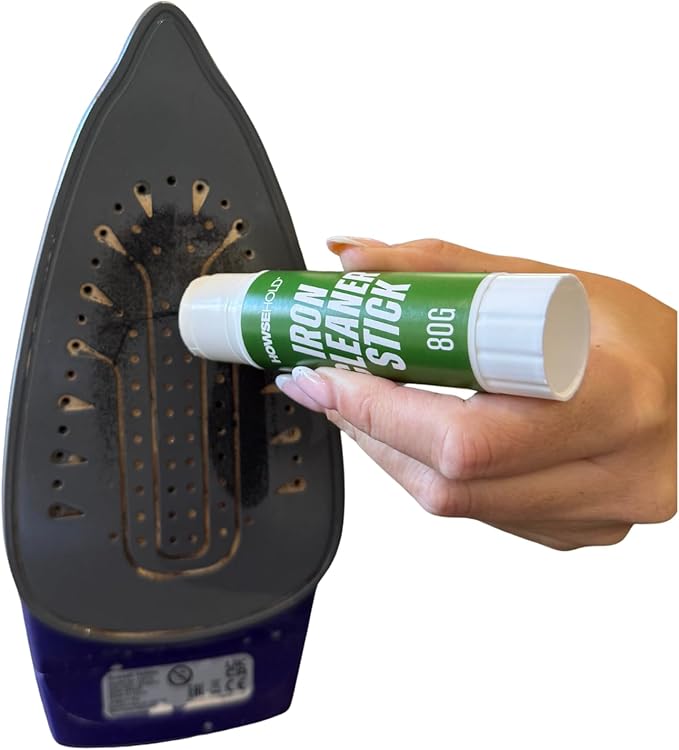 HowseHold Hot Iron Cleaner for Burnt Iron Plate - Pack of 2 80g Sticks, Effective Iron Cleaner Stick for Easy Removal of Residue Burn Marks from Iron Plate Suitable for Steam Irons