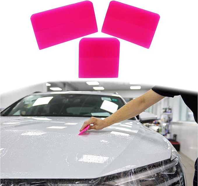3 in 1 TPU Squeegee Material,Anti-Scratch Rubber Squeegee for car,PPF Squeegee,Different Sizes Squeegee are Suitable for Vinyl Wrap and Window Tint Tool for Cars