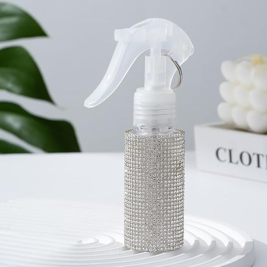 60ml Empty Spray Bottles, Continuous Spray Bottle for Hair, Spray Water Bottle Fine Mist Refillable, Skin Care, Showering Pets, Plants, Travel, Ironing and Cleaning -White
