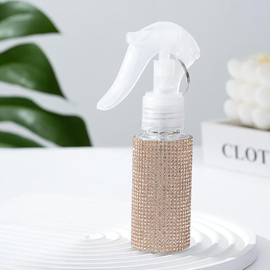 60ml Empty Spray Bottles, Continuous Spray Bottle for Hair, Spray Water Bottle Fine Mist Refillable, Skin Care, Showering Pets, Plants, Travel, Ironing and Cleaning -Champagne
