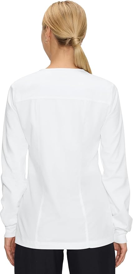 COZYFIT Scrub Jackets for Woman, Snap Front Nurse Jacket | 3 Pockets, Soft Fabric Layer, Easy Shift Layer, Easy Care, For Nurses, Clinics, Daily Medical Uniforms, Shift Wear