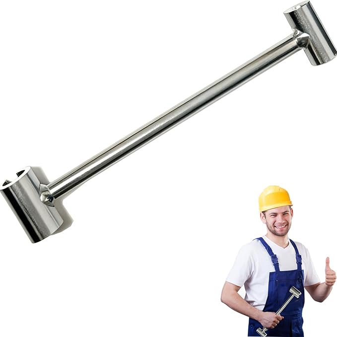 Door Hinge Gap Adjusting Wrench Tool, Upgraded Rolled Steel Doors Hinge Adjustment Tool, 23-25mm Hinges Gap Adjusting Wrench for Safety Doors, Fire Doors, Light Sliver